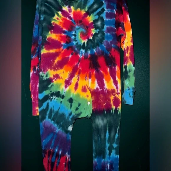 Vintage Sundog PJ Colorful Tie-dye One-Piece | Size Medium - Picture 5 of 6